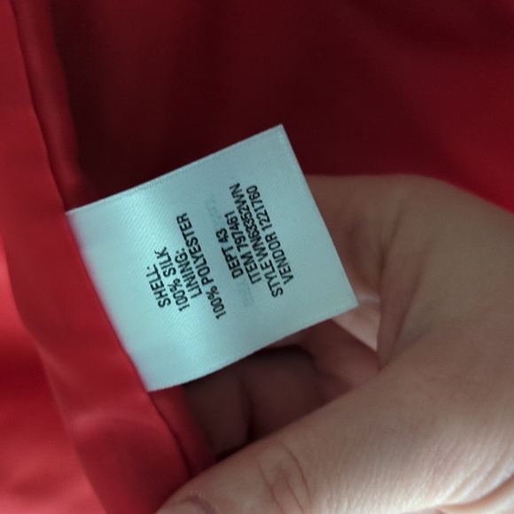 NWOT Nordstrom Coral Single Button Silk Blazer - Picture 5 of 6